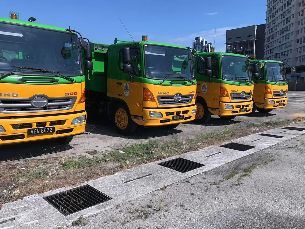 Four-wheel drive utility vehicles prepared for government delivery